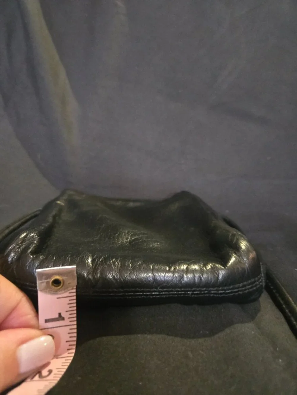 Nine West Genuine Leather Black Crossbody Bag | Dual Zip | Soft Buttery Leather - Picture 7 of 8